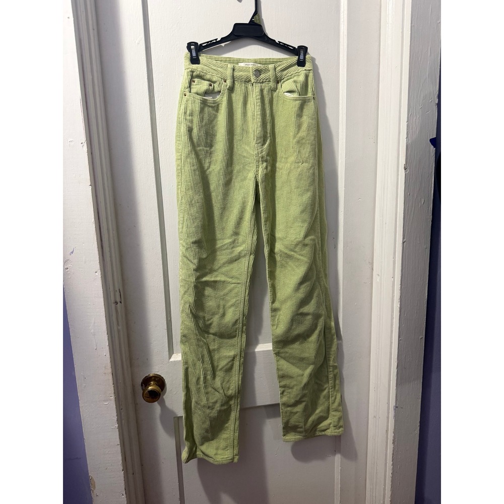Pacsun Green Corduroy Wide Leg Jeans 24 100% Cotton 860H0210716